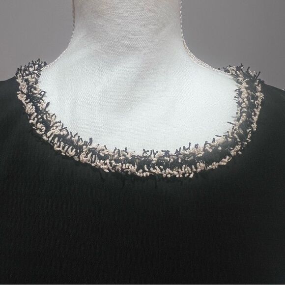 NWOT Skies are Blue black sleeveless mini dress with back zipper size medium - Picture 4 of 10